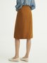 Work Fall Winter A-Line Elegant Simple Daily Formal Skirt