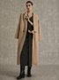 Casual Long Sleeve Buttoned Overcoat