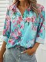 Long sleeve Casual Floral Blouse
