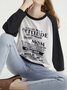 Casual Letter Winter Mid-weight No Elasticity Daily Long sleeve Fit Regular Sweatshirts for Women