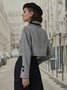 Urban Regular Fit Plaid Long Sleeve Coat
