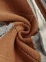 Cotton blend contrast stripe long sleeve sweater