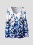 Long Sleeve Casual Floral Tops