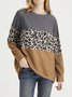 Women Casual Printed Autumn Polyester Mid-weight Daily Fit Crew Neck Regular Sweatshirts