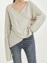 Loosen Casual Cotton Blends Sweater