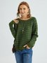 Green Sheath Long Sleeve Sweater