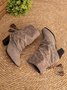 Vintage Lace Flanging Casual Fringed Short Ankle Ankle Boots