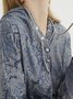 Boho Paisley Winter Mid-weight Micro-Elasticity Long sleeve Loose Cotton-Blend Regular Sweatshirts for Women