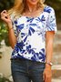 Floral Short sleeve Casual T-Shirt