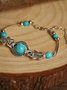 Vintage Alloy Turquoise Bracelet
