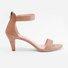 Ankle Strap Sandals - Taupe