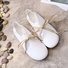 Pastel color lace-up slip-on shoes in soft leather for four seasons
