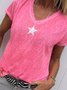 Plus Size Casual Short Sleeve T-Shirts