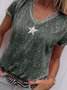Plus Size Casual Short Sleeve T-Shirts