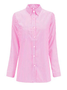 Shirt Collar Buttoned Long Sleeve Stripes Casual Plus Size Shirt