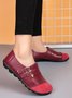 Retro Casual Simple Velcro Flat Shoes