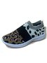 Fabric Leopard Fall Sneakers
