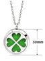 Hollow Alloy Four-leaf Clover Aromatherapy Pendant Necklace