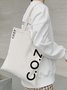 COZY White Simple Canvas Bag