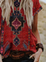 Loosen Tribal West Styles/Cows Short Sleeve T-shirt