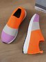 Tricolor Contrast Flyknit Sneakers