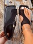 Breathable Mesh Square Toe Thong Sandals