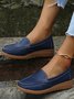 Plain Color Casual Loafers Flats