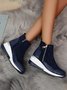 Faux Suede Panel Sports Booties