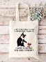 I Do It Because I Can I Can Because I Want To I Want To Because You Said I Couldn't Animal Cat Graphic Shopping Tote
