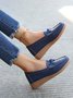Wear-resistant non-slip women's loafers Soft comfortable casual multi-color upper woven flats