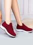 Plush Warm Lightweight Non-Slip Flyknit Lace-Up Sneakers