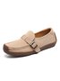 Wear-resistant non-slip women's loafers soft comfortable casual buckle flats