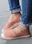 Lace upper wear-resistant flat women's fisherman's shoes in multi-color