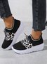 Breathable Leopard Mesh Fabric Slip On Sneakers
