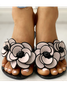 Women Summer Flower  Flat Heel Slipper