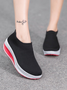 Women Casual Plain All Season Polyester Daily Closed Toe Nylon Rubber Shallow Shoes Women's Shoes