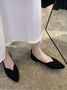 Plain All Season Simple Polyester Closed Toe Nylon Rubber Slip On Shallow Shoes Women's Shoes for Women