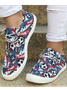(small-size) Painting Casual Moccasins Canvas Multi Color Slip On Shoes
