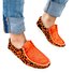 Leopard print patchwork women's lace-up Moccasins in mutiple sizes and colors