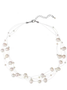 Creme Light Pearl Chain Necklace