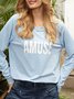 Casual Long Sleeve Letter Shirts & Tops