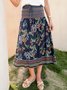 Floral Floral-Print Casual Weaving Dress