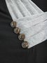 Cotton Blends Grid Cowl Neck Loosen Knitting Dress