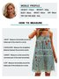 New Women Chic Plus Size Vintage Boho Holiday Floral Casual Spaghetti-Strap Weaving Dress