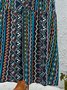 Tribal Short Sleeve Resort Weaving Dress