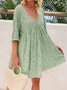 Casual Knitted Half Sleeve Knitting Dress