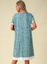 Plus size Short Sleeve Holiday Knitting Dress