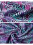 Casual A-Line Short Sleeve Ombre/tie-Dye Knitting Dress