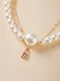 Vintage Exaggerated Pearl Beaded Necklace