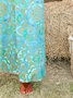 Paisley Cotton-Blend Holiday Weaving Dress